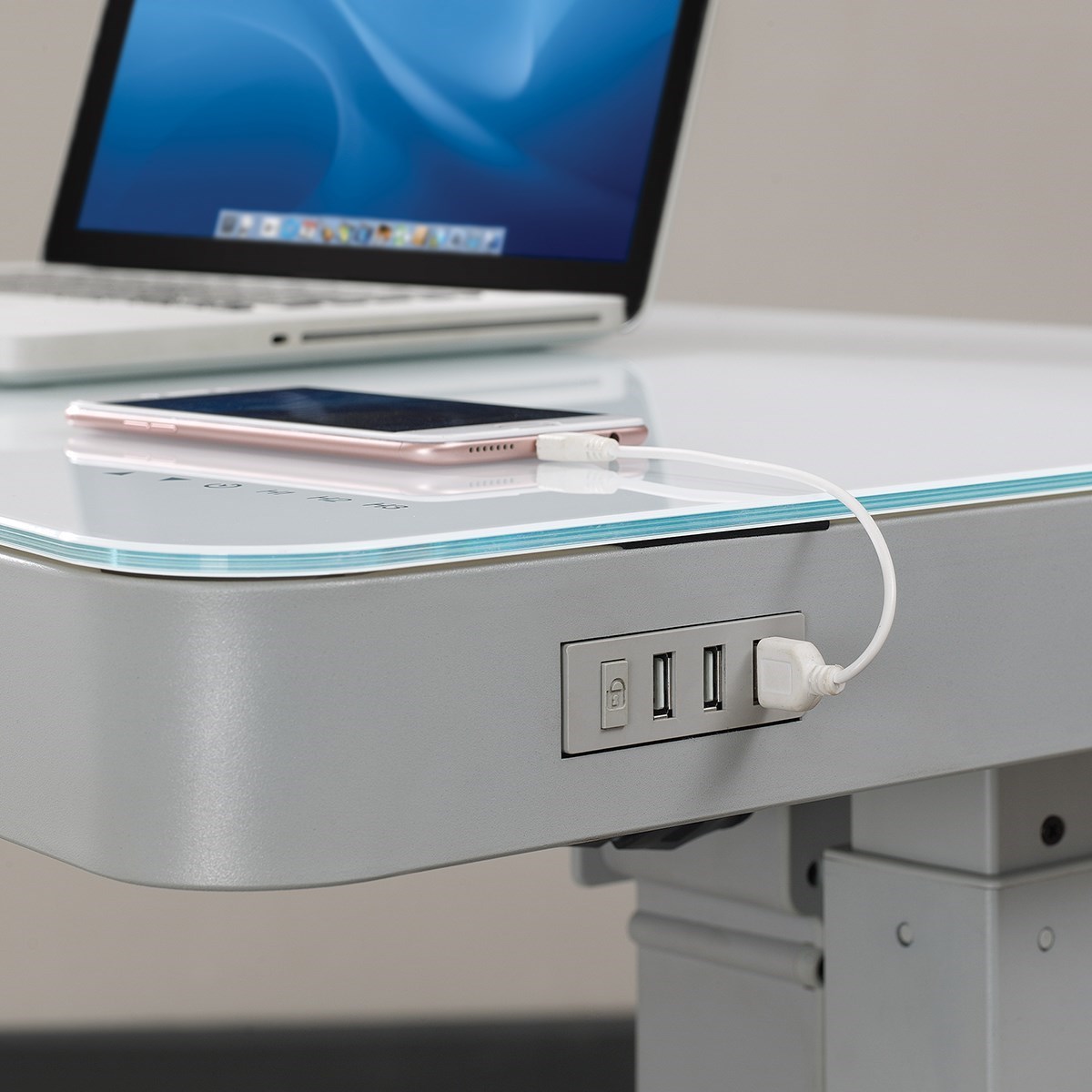 Twin Star Home Ashford Contemporary Adjustable Standing Desk with